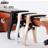 Acouway Ukulele capo Guitar capo clamp Zinc alloy material same design  3 colors options for ukulele capo / 6 colors options for Guitar capo