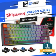 Redragon K652GG PRO Azure 75% Low Profile Tri-Mode Wireless RGB Mechanical Keyboard