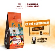 Cà Phê Nguyên Chất Moka Chồn 500g thơm dịu vị đậm hậu cân bằng dành cho pha phin Phương Vy Coffee
