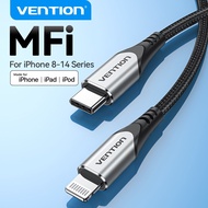 Vention MFi Cable 2.4A USB A to iP Cable 480Mbps USB2.0 Fast Charging Cable For iPhone 14 13 12