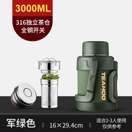 Qihu Large Capacity 5000ml Antibacterial 316 Stainless Steel Water Bottle Insulated Travel Car Outdo