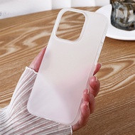 Case Untuk iPhone 11 13 14 15 Sederhana High-End Phone Soft Case Ponsel Matte Ultra-tipis