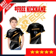 Children's rrq Jersey 2021 all sizes ages 2 - 12 years children's rrq t-shirt rrq ff free fire mobil