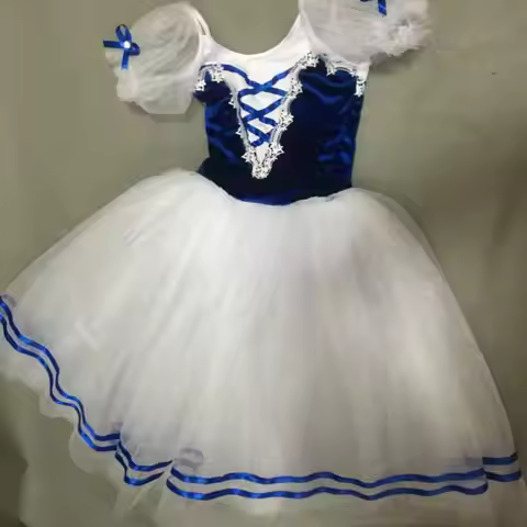 Short Puff Sleeve Giselle Ballet Costumes Child Kids Adult Long Ballerina Dress Women Ballet Tutu Gi