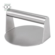 Stainless Steel Burger Press Round Smash Burger Press with Handle for Flat Top Grill Cooking, Grill 