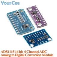 5pcs/1pc ADS1115 ADC Ultra-Compact ADC Converter Module Development Board I2C 4 Channel 16-Precision