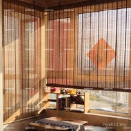 Roller Bidai Zebra Home Outdoor Painted Bamboo Curtain Roller Shutter Curtain Home Balcony Sunshade 