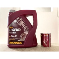 Mannol Legend+Ester 0W-40 4 Liters Fully Synthetic Ester Engine Oil (FREE MANNOL MOTOR FLUSH)