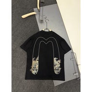 Evisu/Fushen 2026 Early Spring New Style Short-Sleeved T-Shirt Men's Women's Couple Style Original D