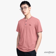 GALLOP : เสื้อยืดคอกระดุม T-SHIRT (Henley neck) รุ่น GT9151 สี Deep Coral - ส้ม / ราคาปรกติ 990.-