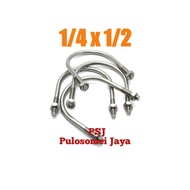 SUS 304 U-Bolt Stainless Steel U-Bolt 1/4 x 1/2