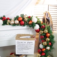 Set of 24 Christmas decoration baubles, pine tree decoration baubles