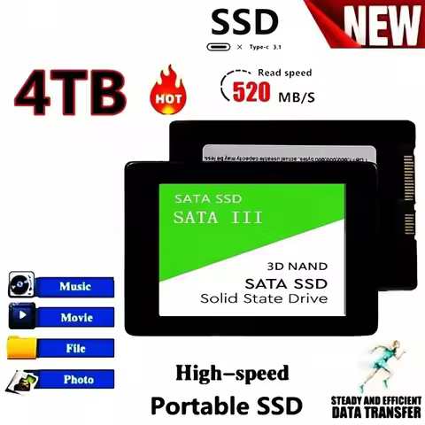 SSD Drive HDD 2.5 Hard Disk SSD 4TB 2TB 120GB 240GB 1TB 512GB 250GB HDD SATA Disk Internal Hard Driv