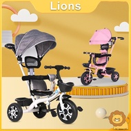 4in1 Stroller Bike For Kids 3 Wheels Trolley Bike Baby Stroller With Canopy Kids Tricycle