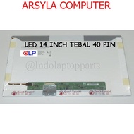 Layar LCD LED Laptop 14 Inch Standar tebal 40 pin ⭐⭐⭐⭐⭐