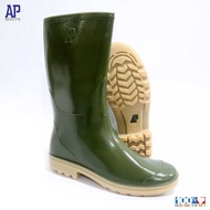 [PREMIUM ORIGINAL] AP 9303 GREEN 44-45 BIG SIZE - RUBBER SAFETY BOOTS - AP BOOTS