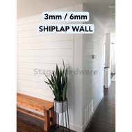 3mm & 6mm Shiplap /Shiplap Wall/ Shiplap Board/ MDF Board/ DIY Wall Panel 150mm tebal MDF shiplap ka