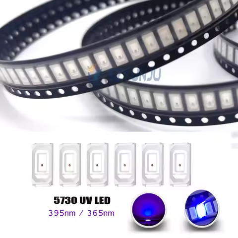 5630/5730 SMD chip 0.5W 0.2W 395nm 365nm UV Purple Light lamps ltraviolet Light Emitting Diode LED B