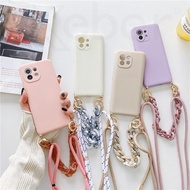 Amber Marble Bracelet Case For Redmi Note 11 10 9 Pro Max 9S 9T 9A 9C 8 8T Strap Chain Crossbody Lan