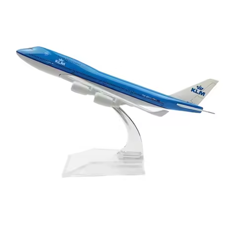 1/400 Scale KLM B747 Alloy Plane 16cm Boeing 747 Airplane Model Toys Decoration Children's Collectio