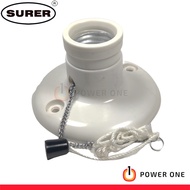 Surer 704 Pull Chain Receptacle Light Socket, 3'' (E27) (4A) (Box of 10pcs) (700 Series)