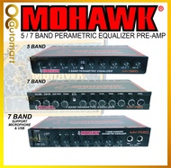 MOHAWK Pre Amp Car Audio MY-SERIES 5 Band 7 Band Parametric Equalizer Control Preamp