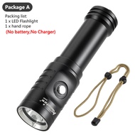 Alonefire DV57อุปกรณ์ดำน้ำลึกสกูบาไฟฉายไฟฉายกันน้ำ XM L2โคมไฟโคมไฟ