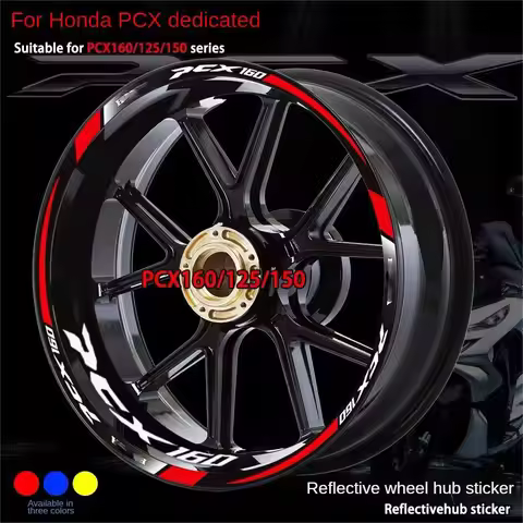 For Honda PCX125 150 160 Reflective Motorcycle Accessories Wheel Tire Modification Sticker Hub Decal