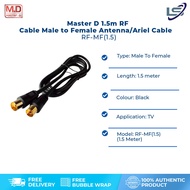 Master D 1.5m RF Cable Male to Female Antenna/Ariel Cable RF-MF(1.5) | Male to Female | Length 1.5 | 3 Meter