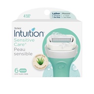 INTUITION Schick Refill, Razors for Women Sensitive  | Intuition Razor Blades Refill with Organic Al