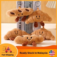 Cute Baguette Croissant Doll Pendant Plush Simulation Bread Keychain Pendant Backpack Bag Accessorie