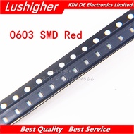 100pcs Red 0603 SMD LED Red Colour Diodes Light