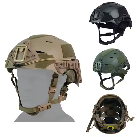 BOOIU Wendy Tactical Helmet ABS High Cut Adjustable Head Airsoft Wendy Suspension Helmet Outdoor CS 