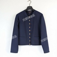 莉亞精品♡LV 海軍藍圓領外套 尺碼42 近新美品