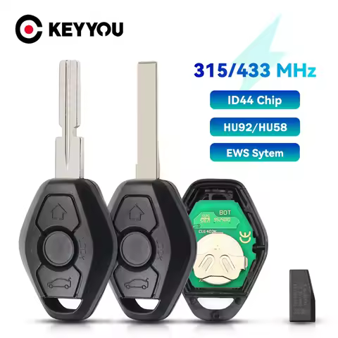 KEYYOU For BMW EWS Sytems Remote Car Key For BMW E38 E39 E46 X3 X5 Z3 Z4 1/3/5/7 Series 315/433MHz P