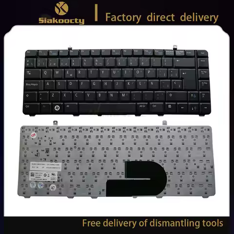 laptop Keyboard for Dell Vostro A840 A860 1088 1014 1015 0R811H PP37L PP38L black SP replacement key
