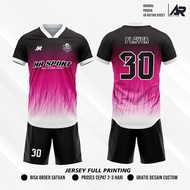 Jersey Futsal /Bola Custom Full Printing Baju Voli Bebas Desain Nama