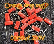 Guitar Capacitor Orange drop 0.068 uf. 200V (1 Pcs.)