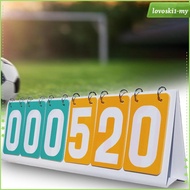 [LovoskibcMY] Flip Scoreboard 6 Digit Tabletop Flip Scoreboard for Outfoor Baseball Soccer