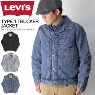 【高價版XS-XL號1代夾克】美國Levis TYPE I TRUCKER JACKET 中藍 後束帶牛仔外套