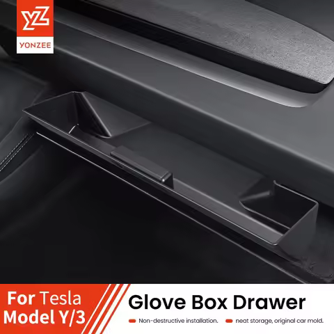 YZ For Tesla Model 3 Y Highland Juniper Central Control Glove Box Storage Box Car Storage Box Interi