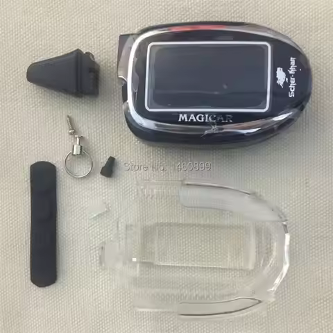 M7 Key Case Keychain + Holder For Car Alarm Scher-Khan Magicar 7 8 9 10 11 12 Lcd Remote Scher Khan 