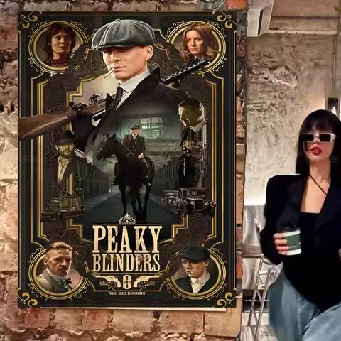 P-Peaky B-Blinders TV GoodBanner Art Printing Japanese Wall Flag Anime Wall Hanging Home Decor