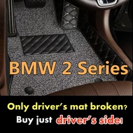 (In Stock) BMW 2 Series  Single Driver's Side Double-Layer  Floor Mat Single Seat Car Carpet,Single 