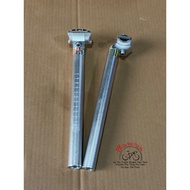 Sports bike aluminum seat post, silver aluminum seat post size 27.2mm 25.4mm, silver sports bike alu