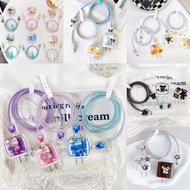 Protect The Charging Cable Wrap Set Cartoon Pattern Iphone 18w/20w 35W Adapter Case