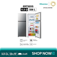 Hisense รุ่น ERT320S ตู้เย็น 2 ประตู :11.5Q/326 ลิตร Silver Color One