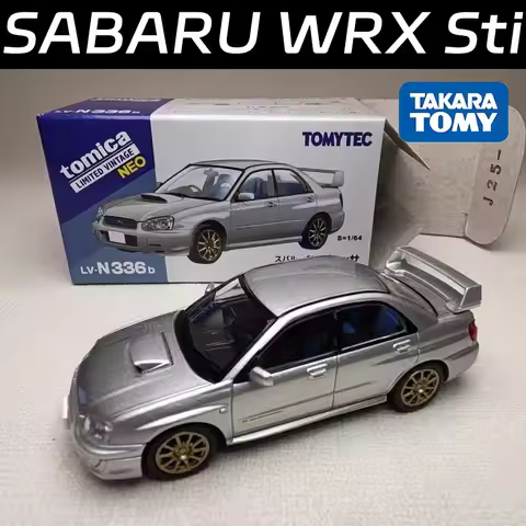 TAKARA TOMY TOMYTEC 1/64 TLV-N336b SABARU WRX Sti Alloy Motor Vehicle Diecast Models Car Toys Collec