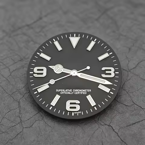 Tripod 369 R Dial 28.5mm GBW9 Blue Luminous Watch Dial Hands Set Watch Accessories for NH35 8215 281