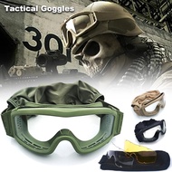 Motocross Glasses Dirt Bike Motorcycle Helmet Glasses Airsoft Tactical Goggles Windproof Dustproof S